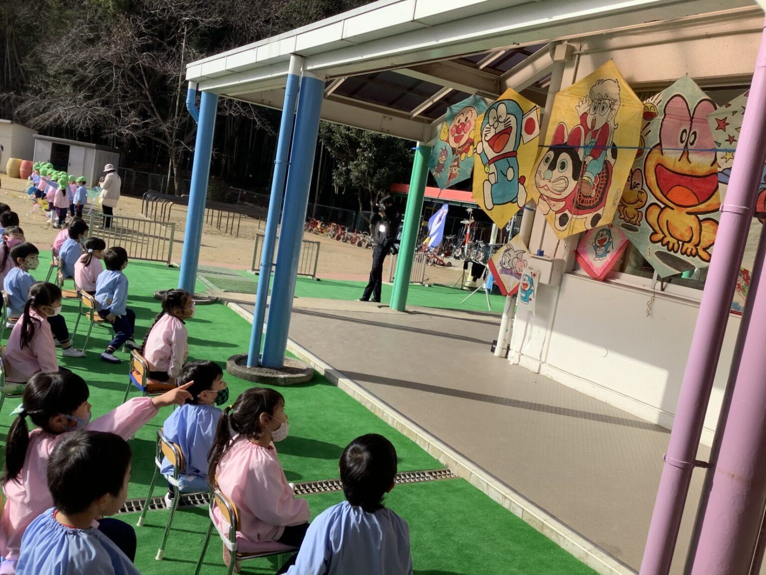 たこあげ大会 桐が丘幼稚園